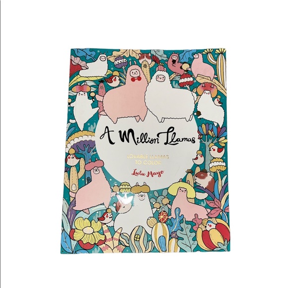 Toys Nwt A Million Llamas Coloring Book Poshmark